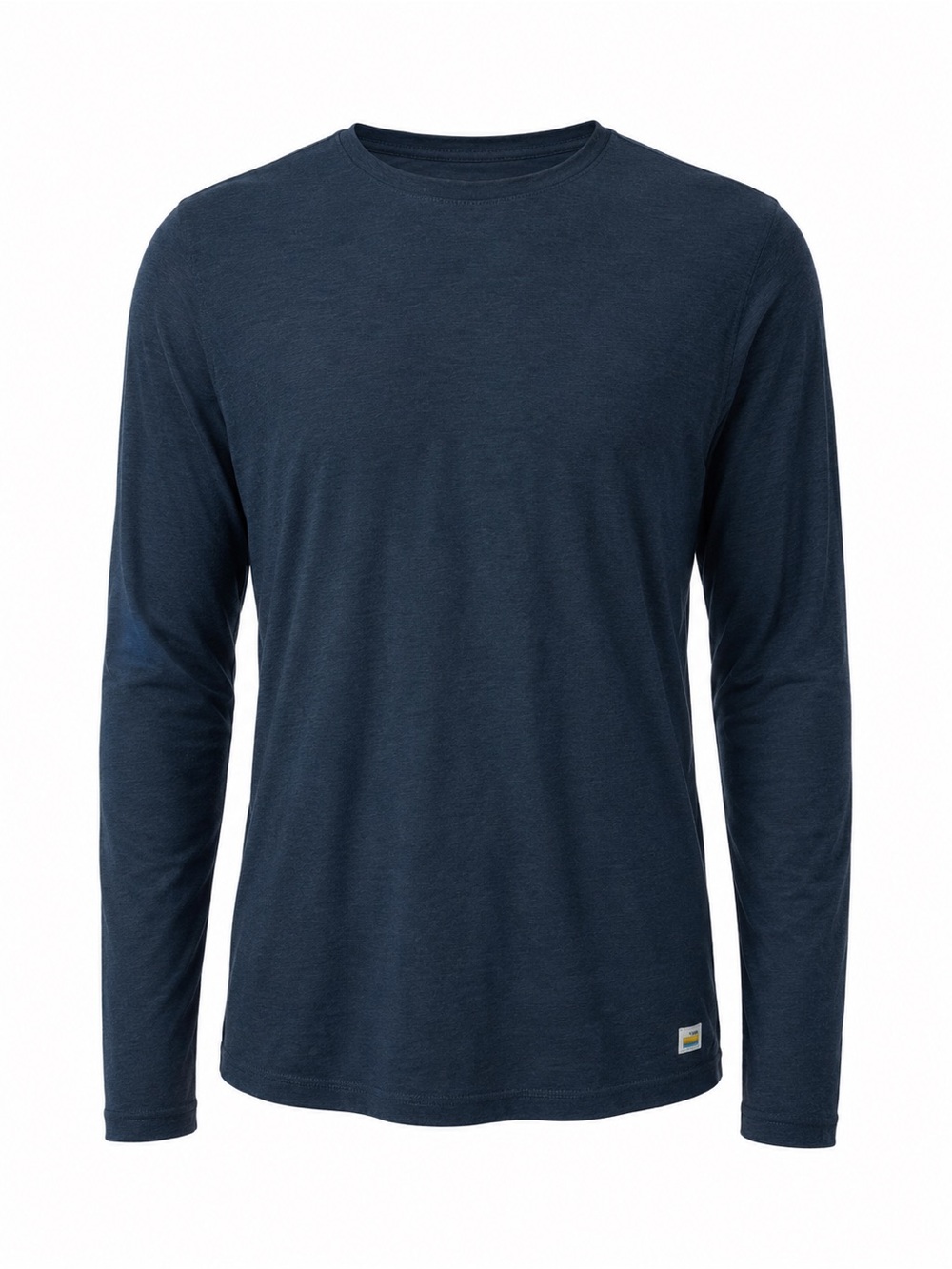 Vuori Long Sleeve Strato Tech Tee Navy Heather Mens Large L Activewear